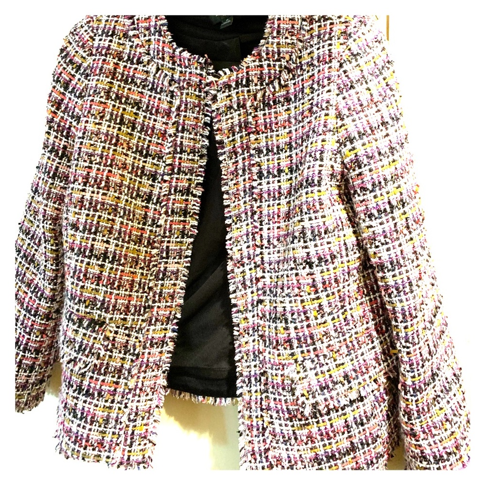Tweed blazer.